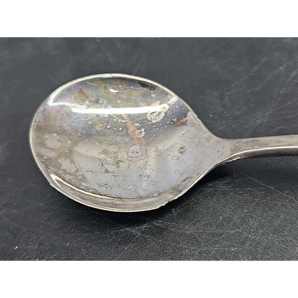 Vintage EALES 1779 Silver Plated Small Soup Spoon  - Made in Italy - 6 inches
